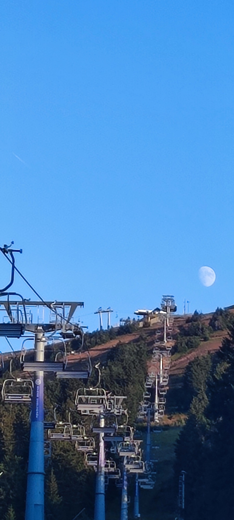 Ski lift Pančić na Kopaoniku, uveče